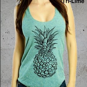 Pineapple Tank Top Shirt American Apparel Racerbac